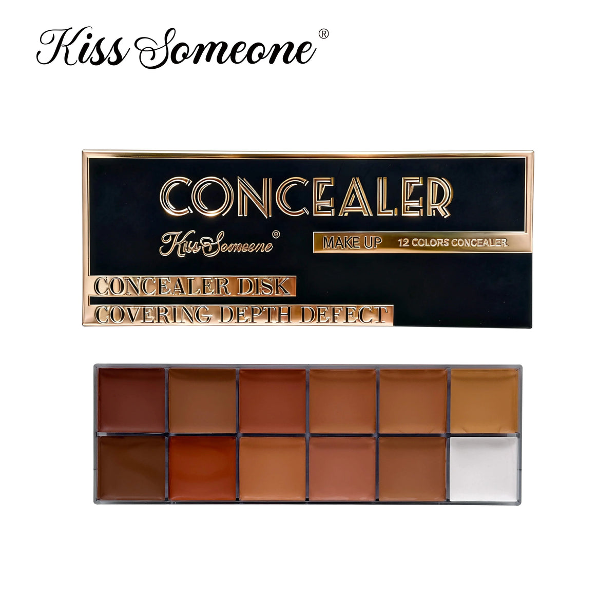 12-Shade Complexion & Concealer Palette - Harmozin image 3