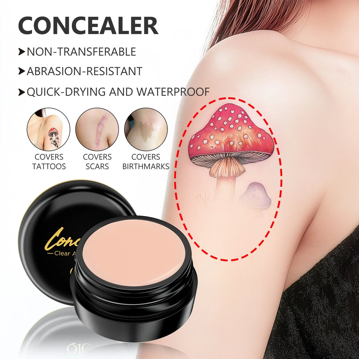 Full-Coverage Liquid Concealer - Harmozin image 6